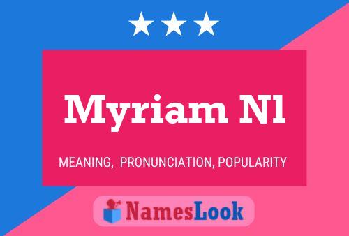 Poster del nome Myriam Nl