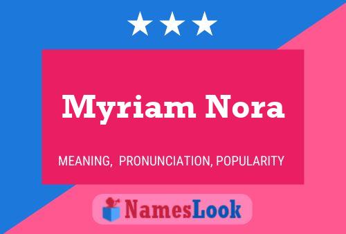 Poster del nome Myriam Nora