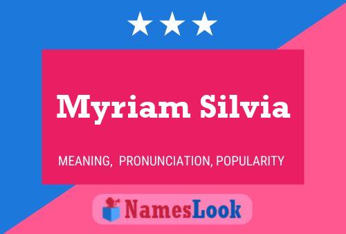 Poster del nome Myriam Silvia