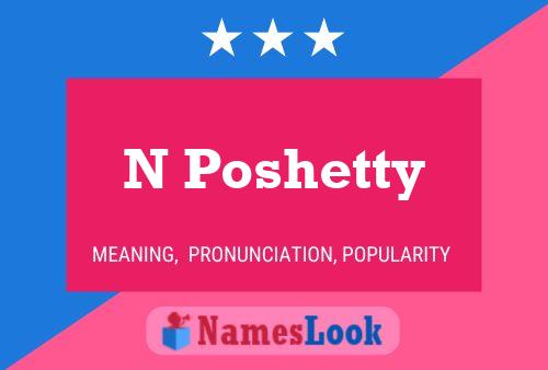 Poster del nome N Poshetty