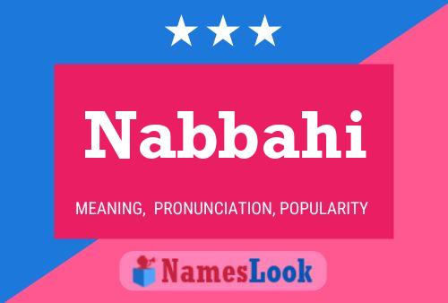 Poster del nome Nabbahi