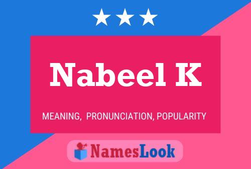 Poster del nome Nabeel K