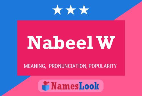 Poster del nome Nabeel W