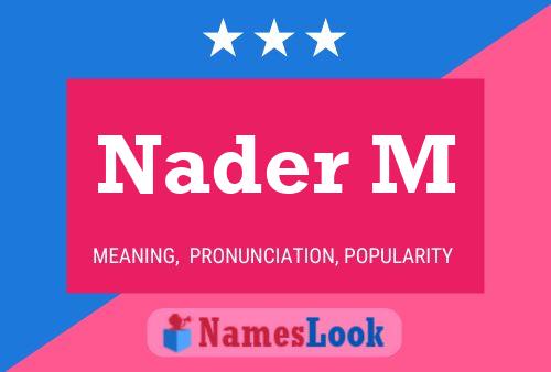 Poster del nome Nader M