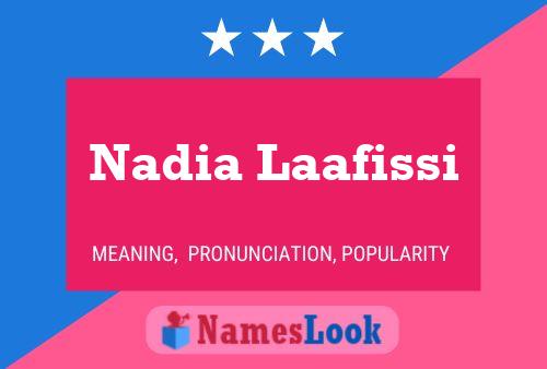 Poster del nome Nadia Laafissi