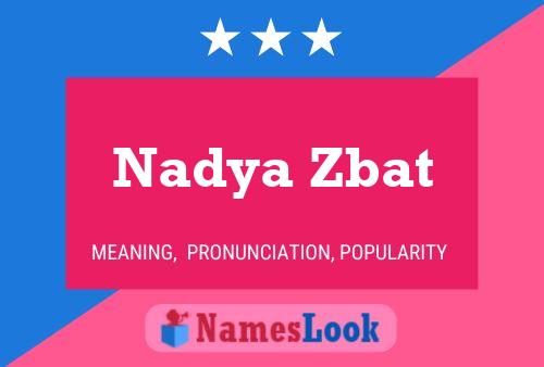 Poster del nome Nadya Zbat