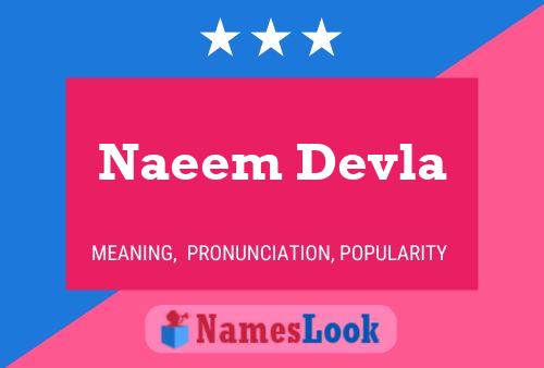 Poster del nome Naeem Devla