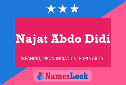 Poster del nome Najat Abdo Didi