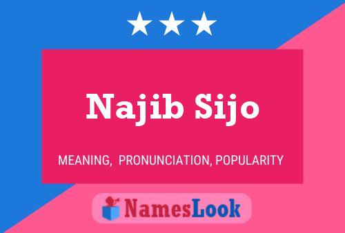 Poster del nome Najib Sijo