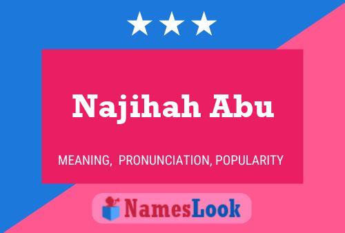 Poster del nome Najihah Abu