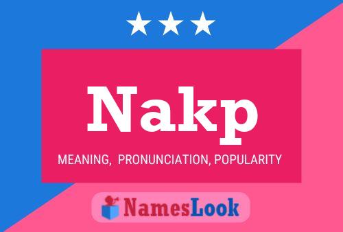 Poster del nome Nakp