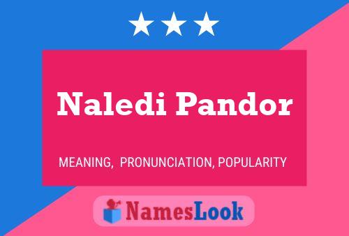 Poster del nome Naledi Pandor