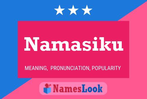 Poster del nome Namasiku