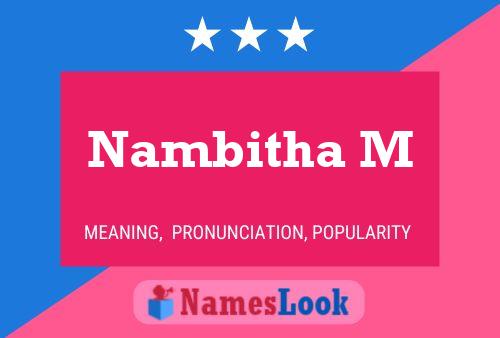 Poster del nome Nambitha M