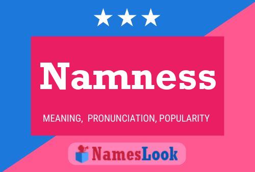 Poster del nome Namness