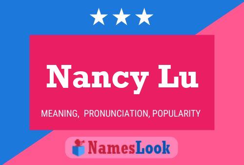 Poster del nome Nancy Lu