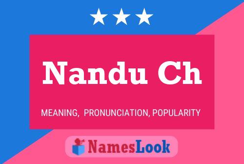 Poster del nome Nandu Ch