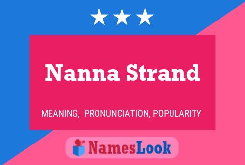 Poster del nome Nanna Strand