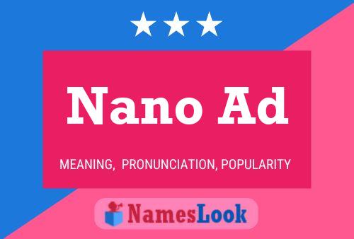 Poster del nome Nano Ad