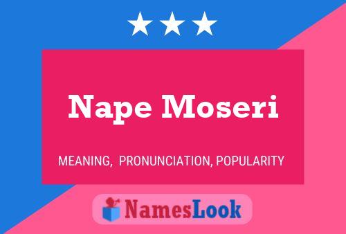 Poster del nome Nape Moseri