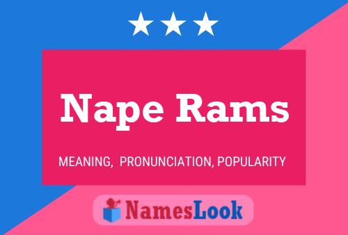 Poster del nome Nape Rams