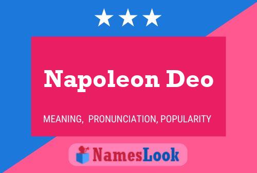 Poster del nome Napoleon Deo