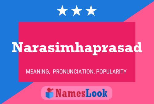 Poster del nome Narasimhaprasad