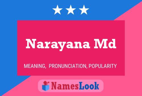 Poster del nome Narayana Md