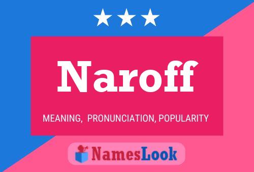 Poster del nome Naroff