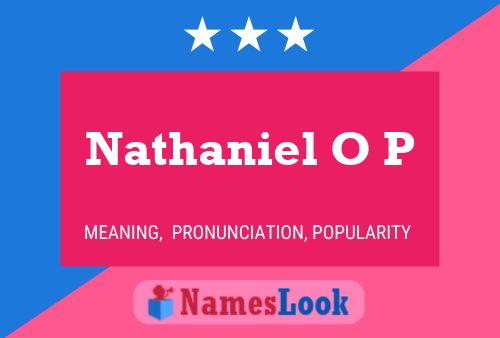 Poster del nome Nathaniel O P