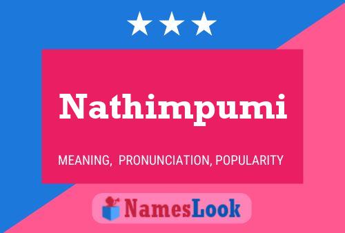 Poster del nome Nathimpumi