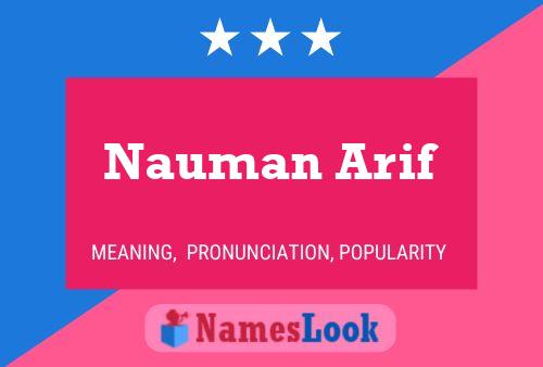 Poster del nome Nauman Arif