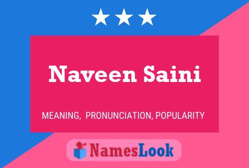 Poster del nome Naveen Saini