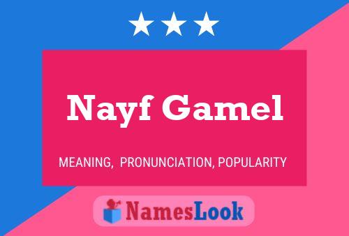 Poster del nome Nayf Gamel