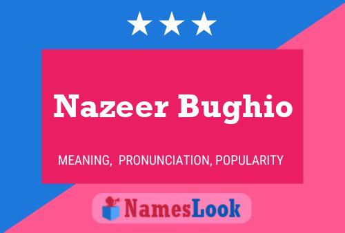 Poster del nome Nazeer Bughio