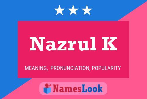 Poster del nome Nazrul K