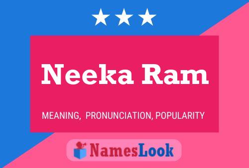 Poster del nome Neeka Ram