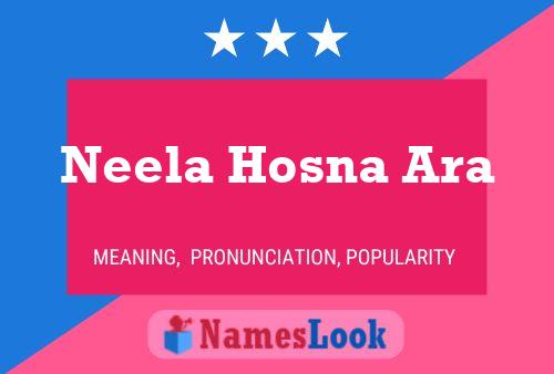 Poster del nome Neela Hosna Ara