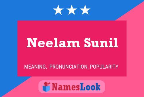 Poster del nome Neelam Sunil