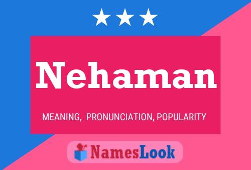 Poster del nome Nehaman