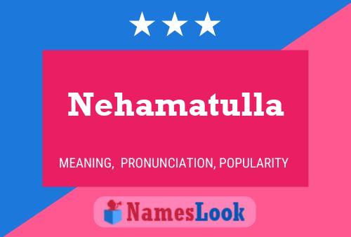 Poster del nome Nehamatulla