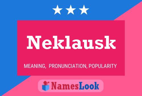 Poster del nome Neklausk