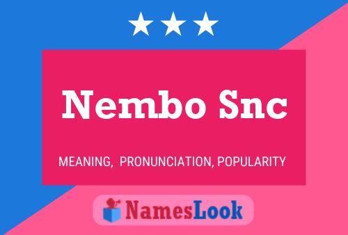 Poster del nome Nembo Snc