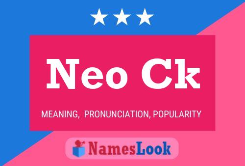 Poster del nome Neo Ck