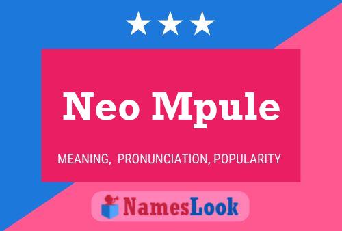 Poster del nome Neo Mpule