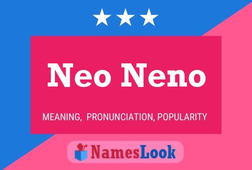 Poster del nome Neo Neno