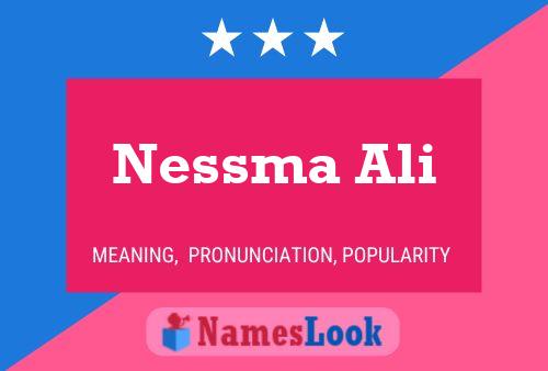 Poster del nome Nessma Ali