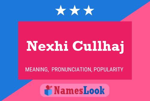 Poster del nome Nexhi Cullhaj