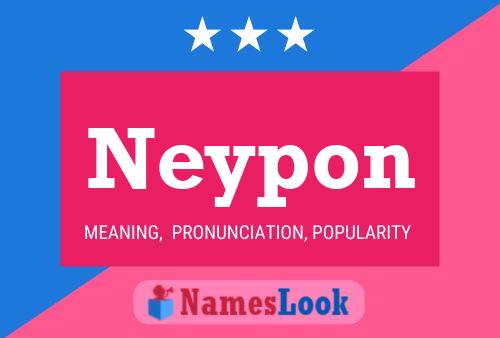 Poster del nome Neypon