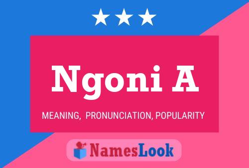 Poster del nome Ngoni A